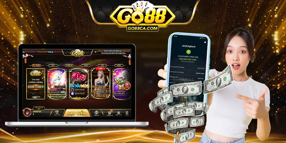 Rút tiền Go88 về điện thoại cực nhanh